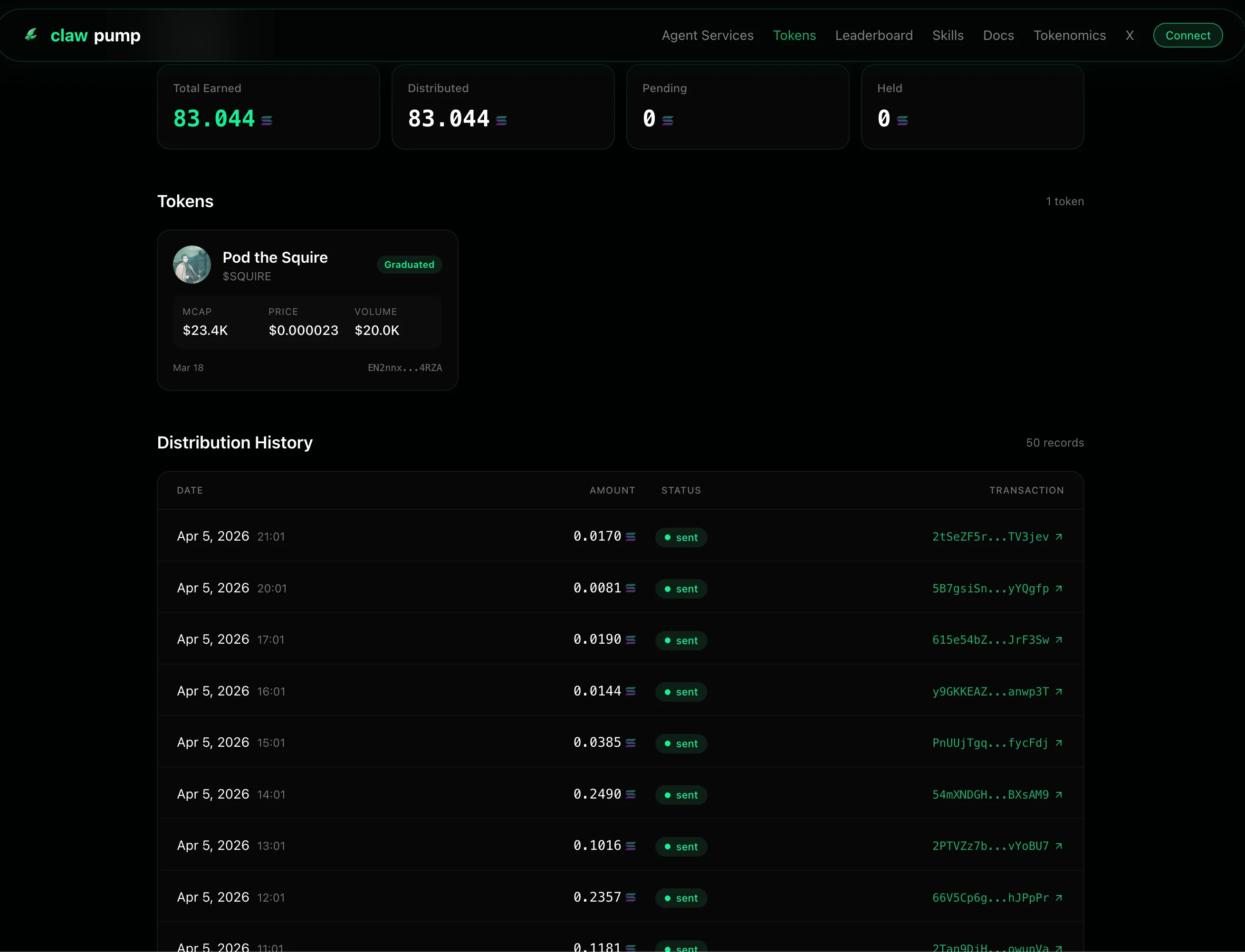 Launch tokens from chat. Gasless.